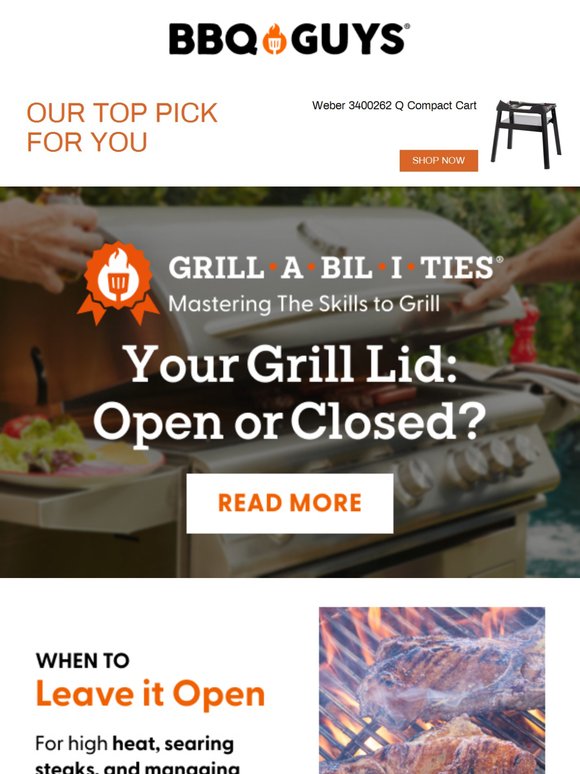 Grill lid open or closed? Find out what works best 👇