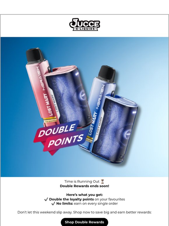 Tick Tock! Time for Double Rewards ⏰