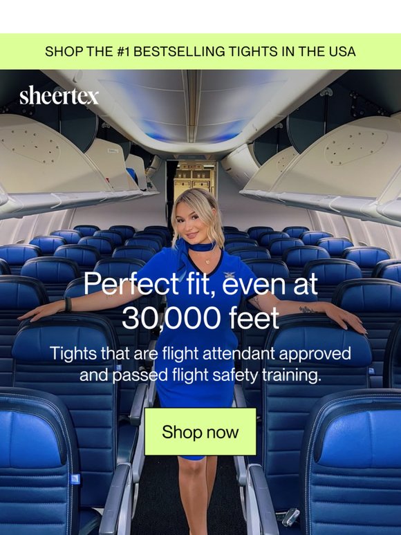 PERFECT FIT, EVEN AT 30,000 FEET