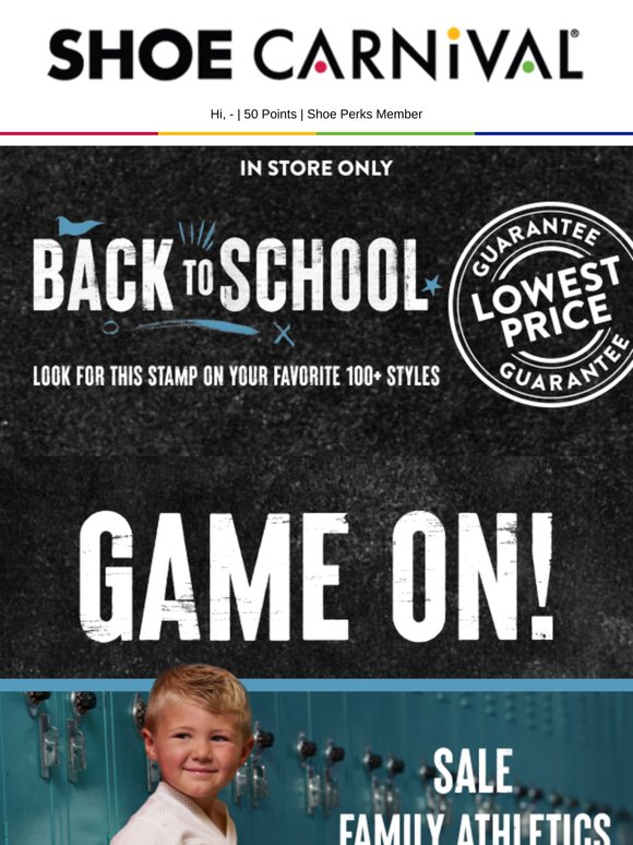 Game ON! 25% OFF family athletics