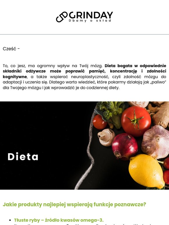 Dieta mózgu – jak jedzenie wpływa na funkcje poznawcze