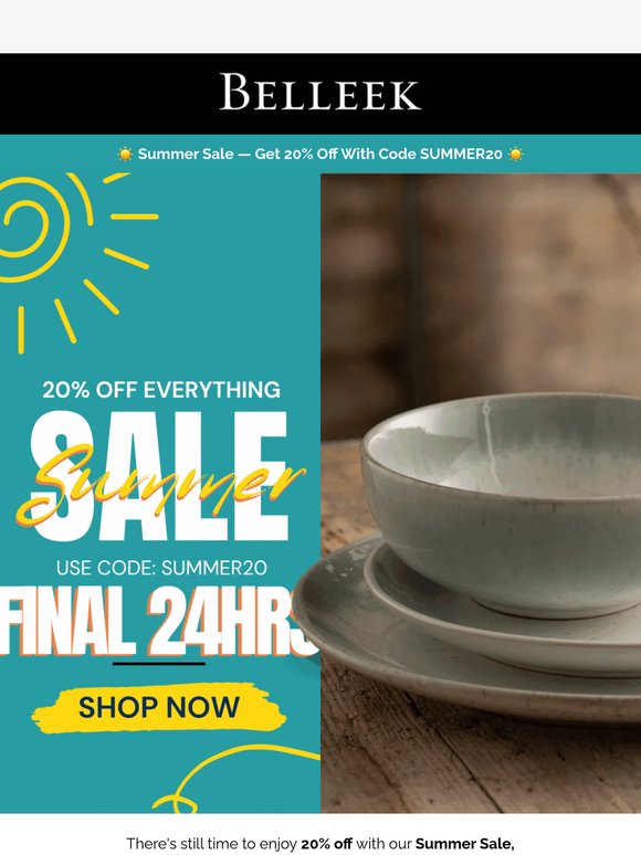 Only 24 Hours to Go – Summer Sale Ends Tomorrow!