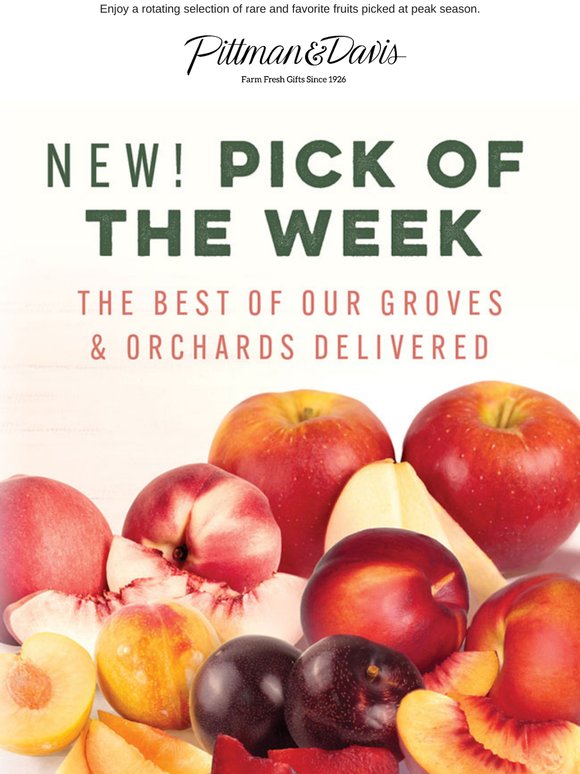 NEW - Pick of the Week: The Best of Our Groves & Orchards Delivered