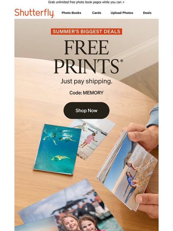 Our FREE prints + your memories = perfection!