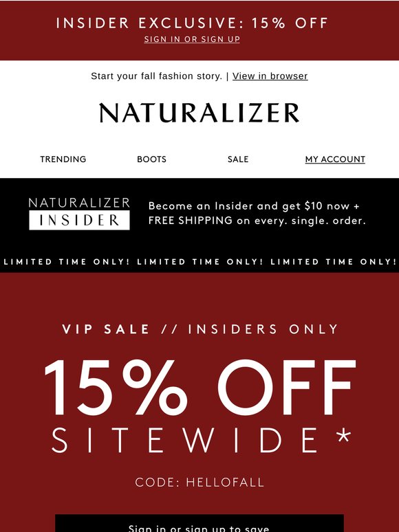 Insiders, your EXCLUSIVE 15% off is here 🤫