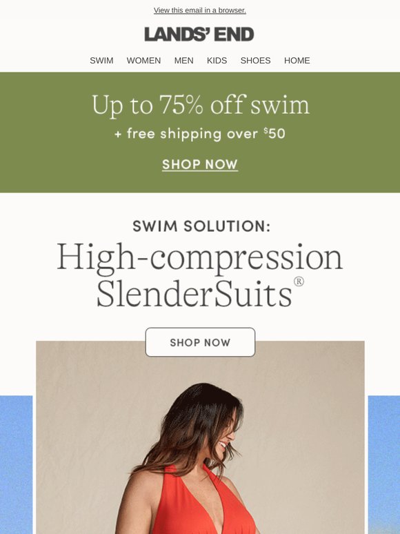 Swim that supports at prices you'll love: Up to 75% off