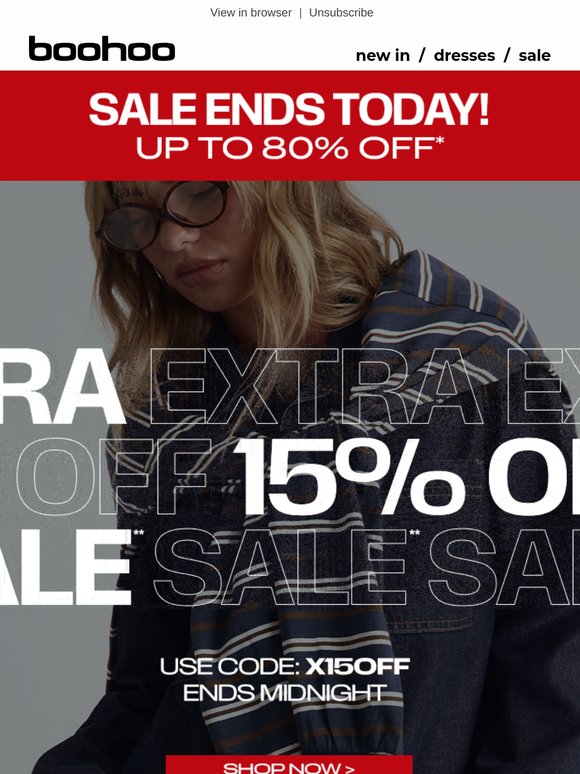 SALE ENDS TONIGHT!