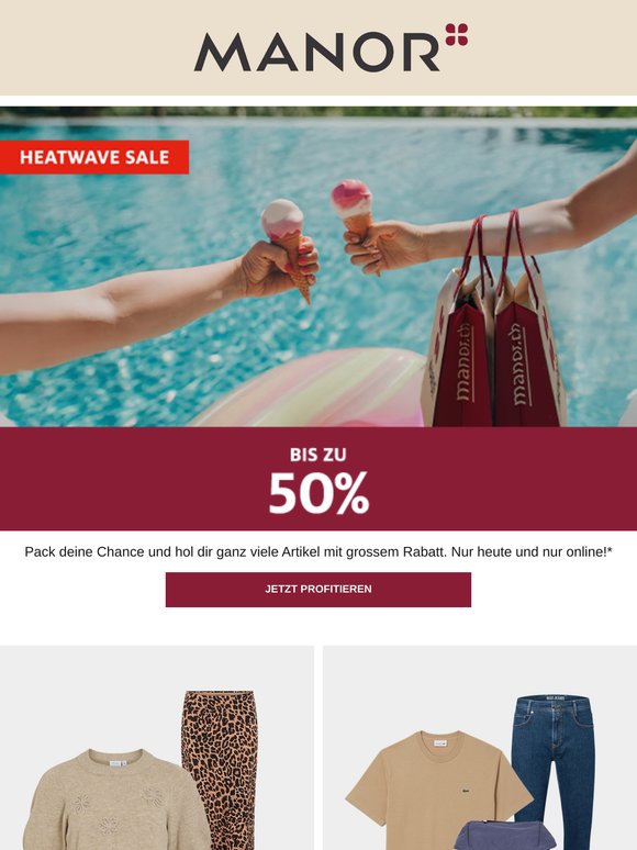 —, Heatwave Sale: bis zu 50% & 20% extra auf reduzierte Fashion-Artikel
