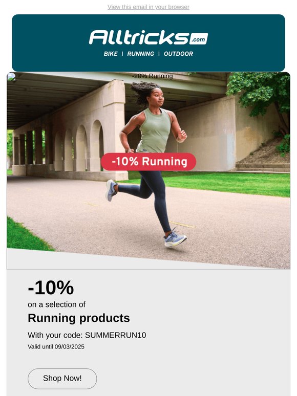 A little gift to save money on running gear