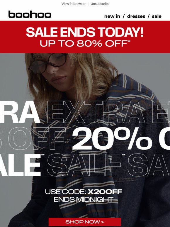 UPGRADED: Extra 20% off SALE!