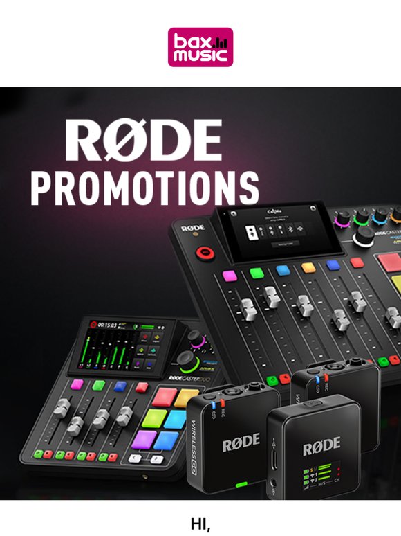 RØDE Summer Promotions