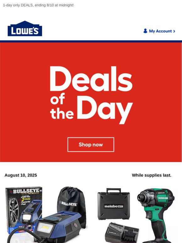Time’s almost up! Shop these deals QUICK.