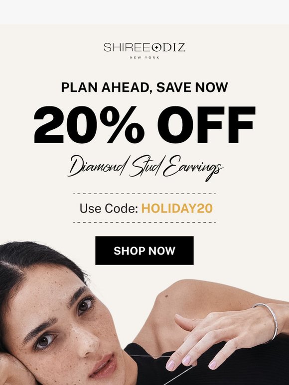 Last Chance to Save 20% on Diamonds Studs