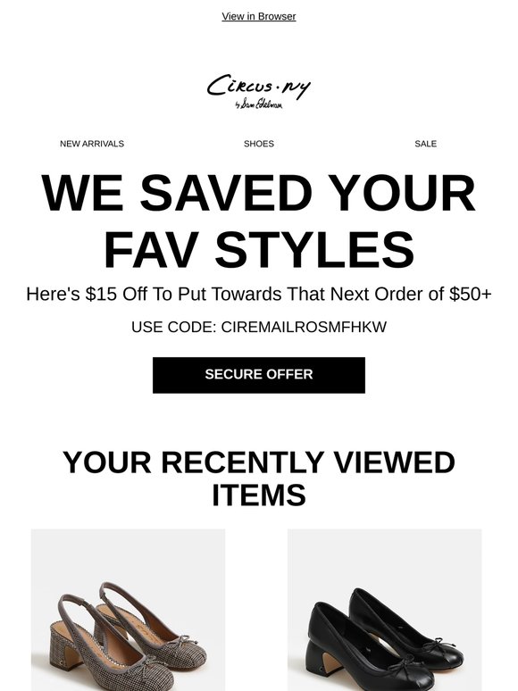 Limited availability: Order today with $15 off $50+