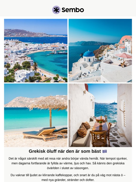 Greklands öar i september? Ja, tack.