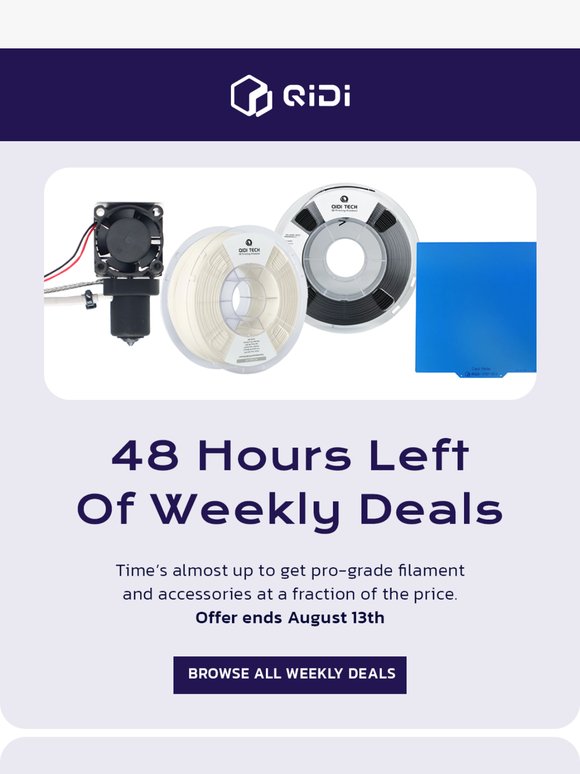 48 Hours Left - Weekly Deals Ends Soon