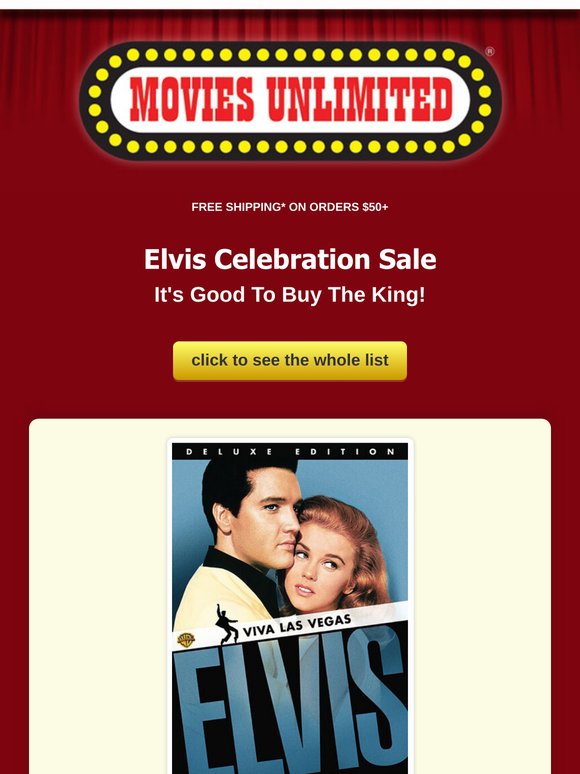 Elvis Celebration Sale--It's Good to Buy the King!