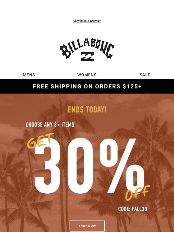 Last Call To Fill Your Bag And Save