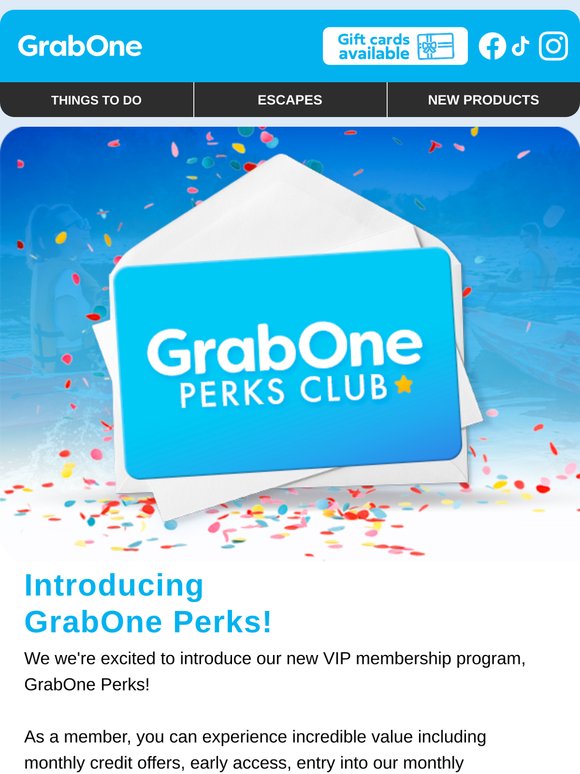 Introducing GrabOne Perks!