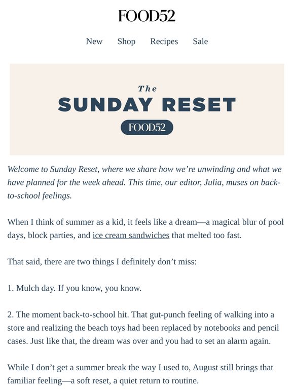 Recipes for getting routine ready.