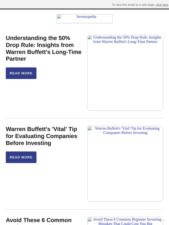 Understanding the 50% Drop Rule: Insights from Warren Buffett's Long-Time Partner