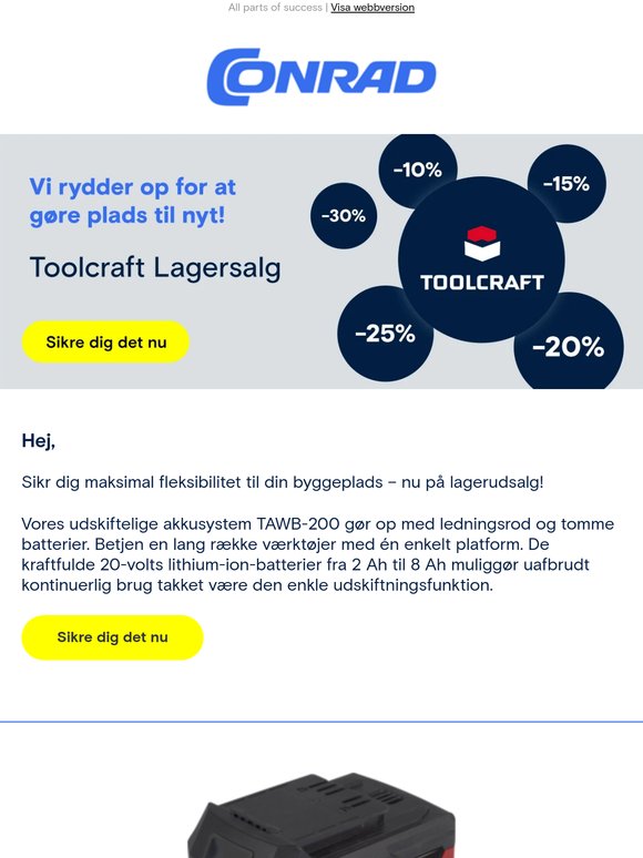 Toolcraft lagerudsalg – Sørg for maksimal fleksibilitet