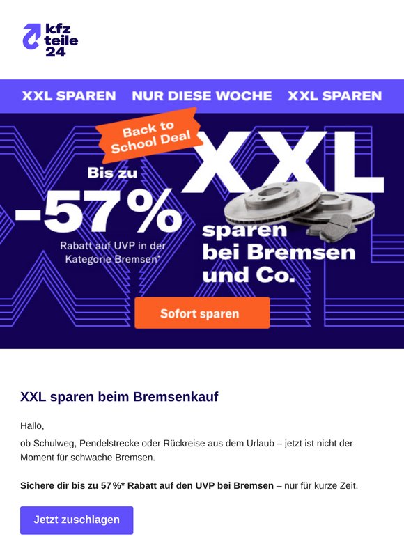 Nur diese Woche: bis zu 57 %* auf den UVP sparen