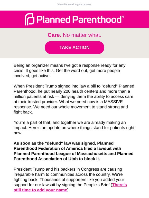 Update on the "defund" fight