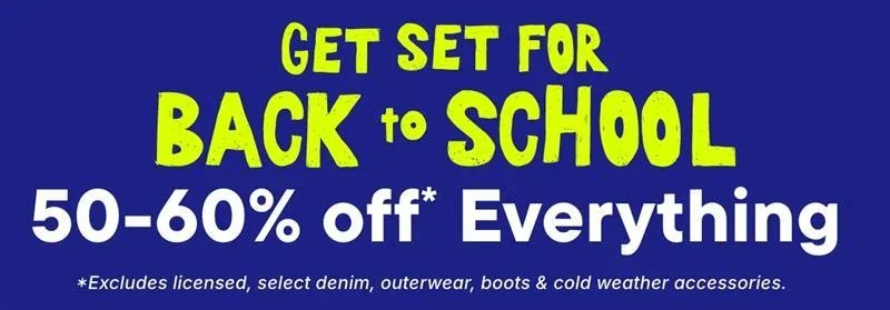 Entire Site 50-60% off