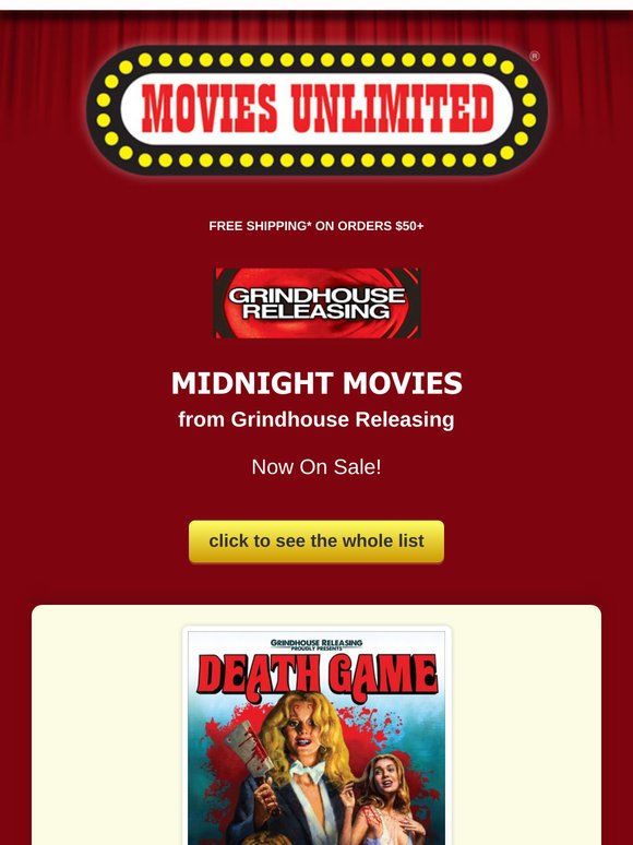 Midnight Movie Must-Haves from Grindhouse Releasing!