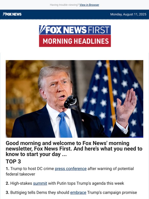Trump slams DC crime surge after Hill intern murdered, vows crackdown