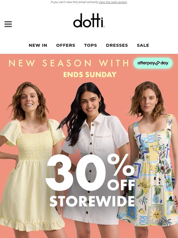 Afterpay Day Is Here 🛍️ 30% Off Storewide + 40% Off Afterpay Edit