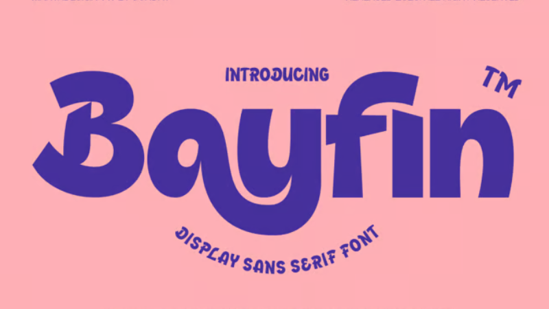 Bayfin - Playful Display Font