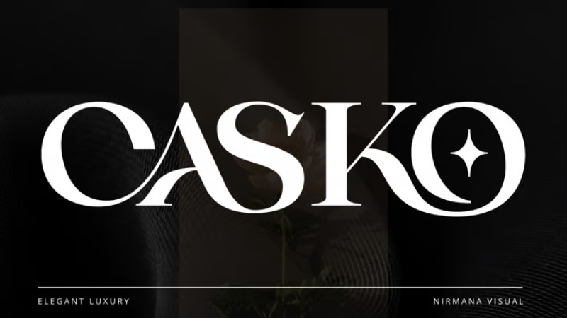 Modern Logo Font - Casko Luxury