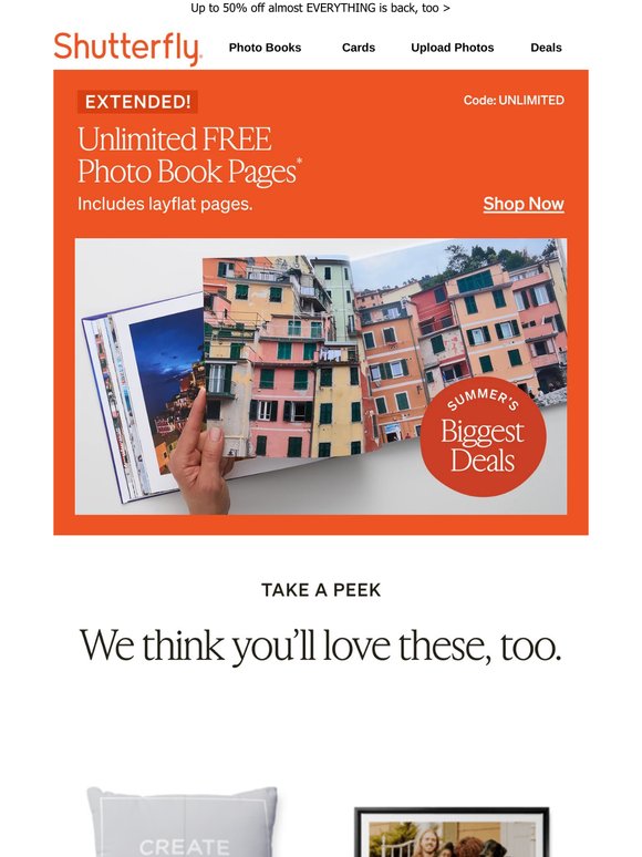 You’re in luck! Unlimited FREE photo book pages = extended!