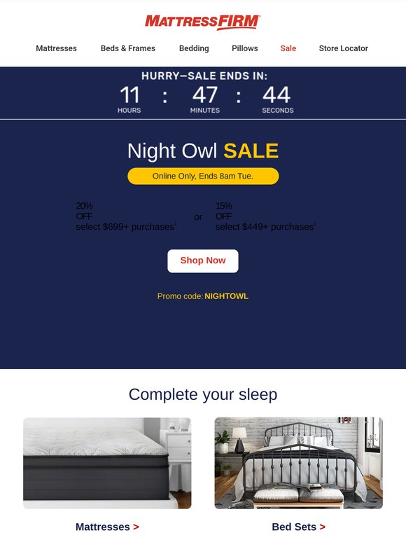 Clock's ticking on up to 20% off: Hurry & score these night-owl deals 🌙