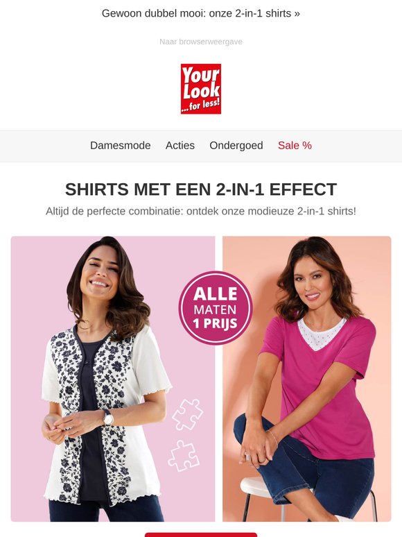 Indrukwekkende 2-in-1 shirts  🥰