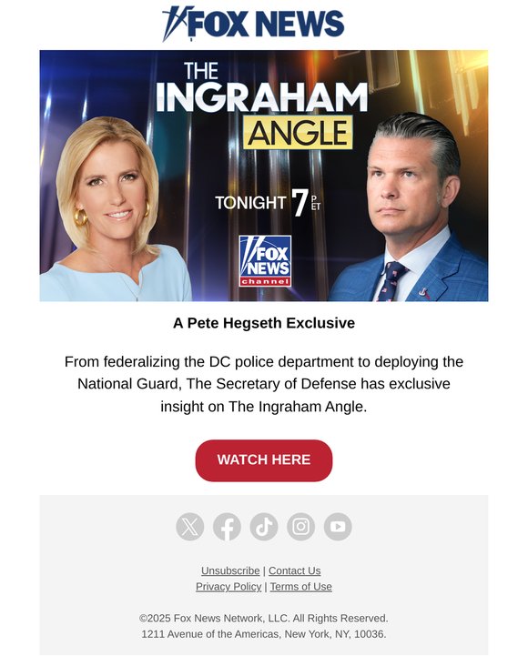 Pete Hegseth On The Ingraham Angle