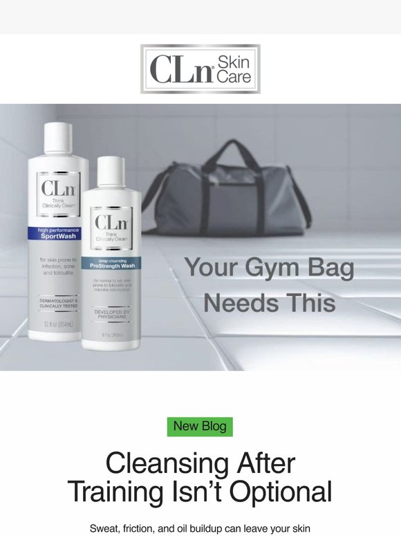 Sweat, Breakouts, Friction? Start Here.