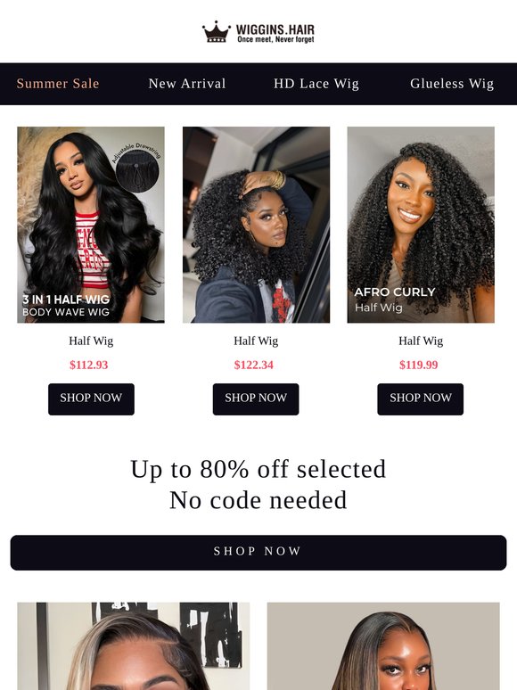 Half Wigs on Sale? Extra Discount Now!!!