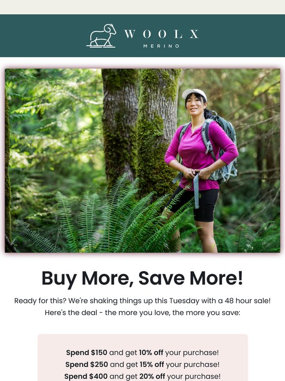 Finally! A sale that rewards your adventure appetite 🏔️