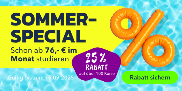 Sommer-Special: schon ab 76 € im Monat studieren