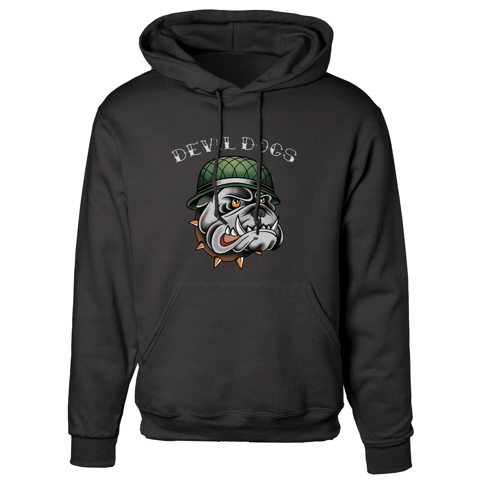 Image of USMC Vintage Tattoo Devil Dogs Hoodie