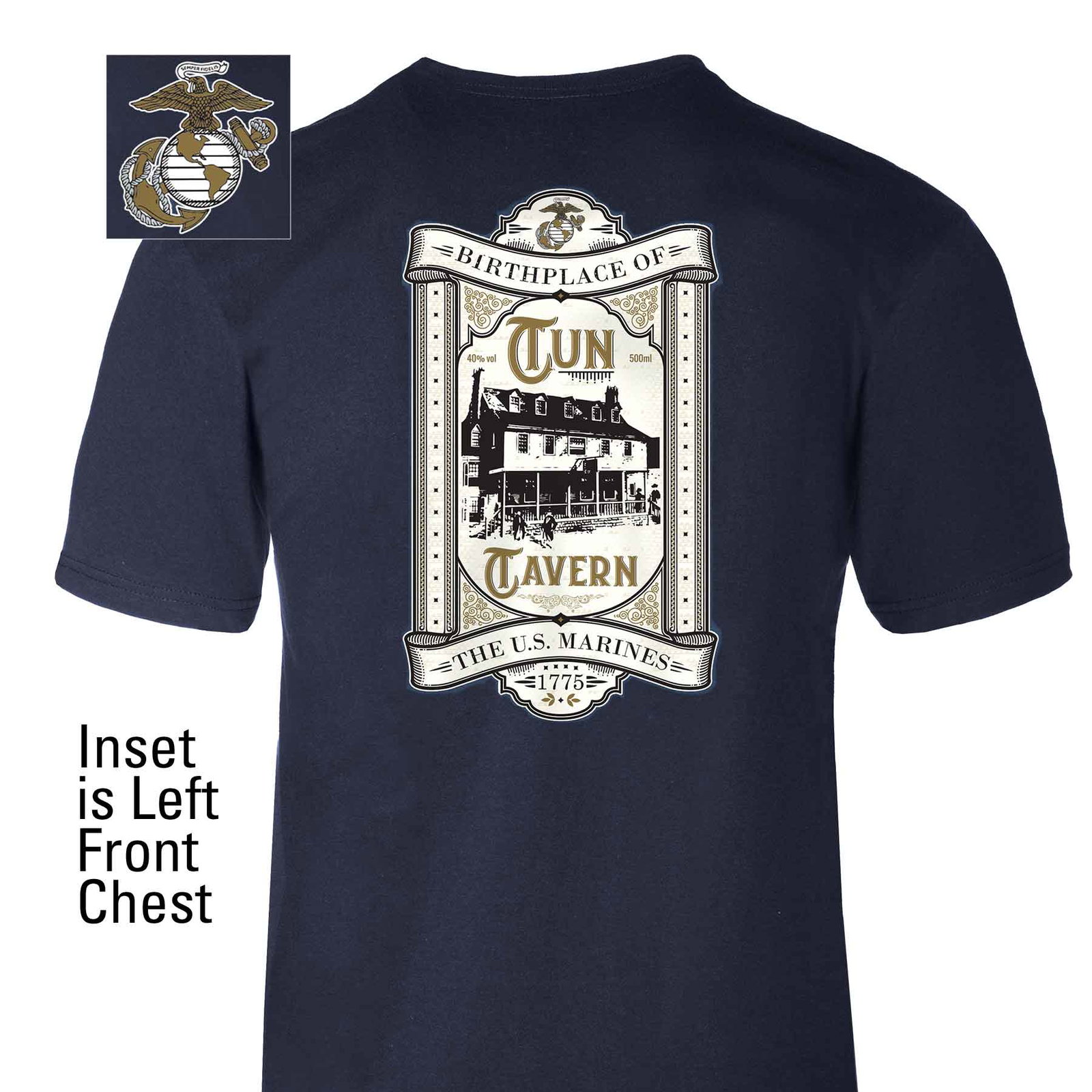 Image of Marine Corps Birthplace Tun Tavern T-shirt