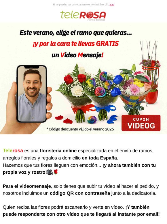 Un nuevo modo de regalar flores y ahora con descuento😉