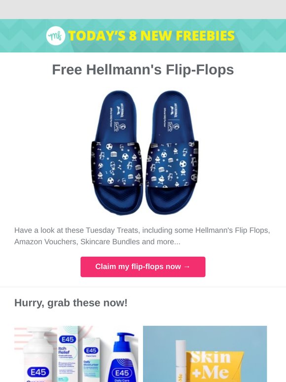 Free Hellmann's Flip-Flops