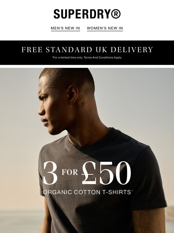 Heatwave Hits: 3 Bestselling Tees for £50