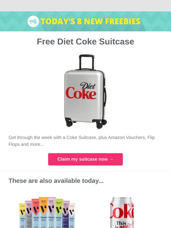 Free Diet Coke Suitcase