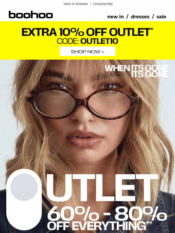 LIVE: 60 - 80% off our boohoo outlet 📣