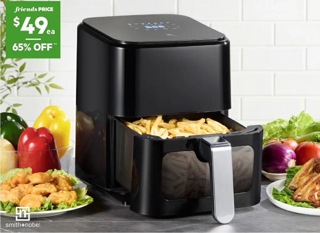 Smith+Nobel 4L Air Fryer with Window